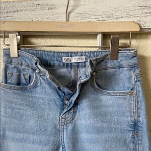 Zara Sky Blue Denim Pants